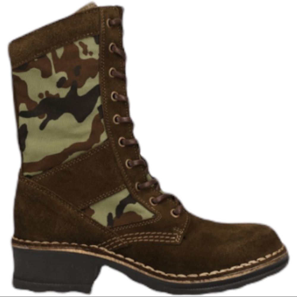 Fly London Sludge Camo Toro Suede Lace-Up Boot 38